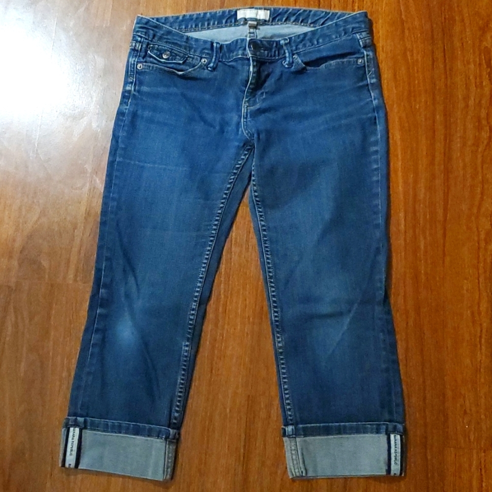Banana Republic Stretch Women's Cuffed Denim Jeans - Size 28/6